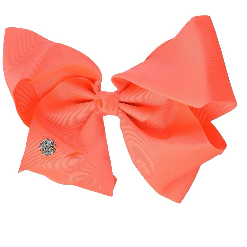 JoJo Siwa Signature Collection Large Cheer Hair Bow (Neon Coral)